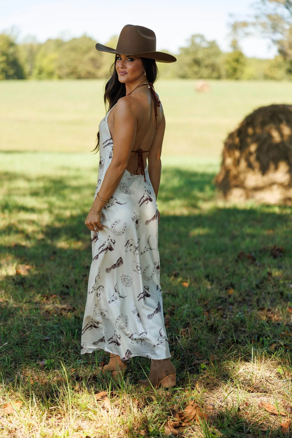Saddle Story Maxi Dress