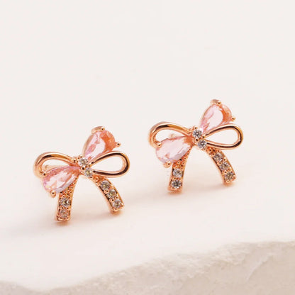 Crystal Bow Earrings