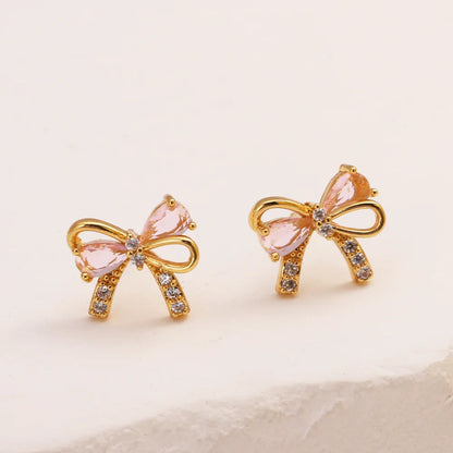 Crystal Bow Earrings