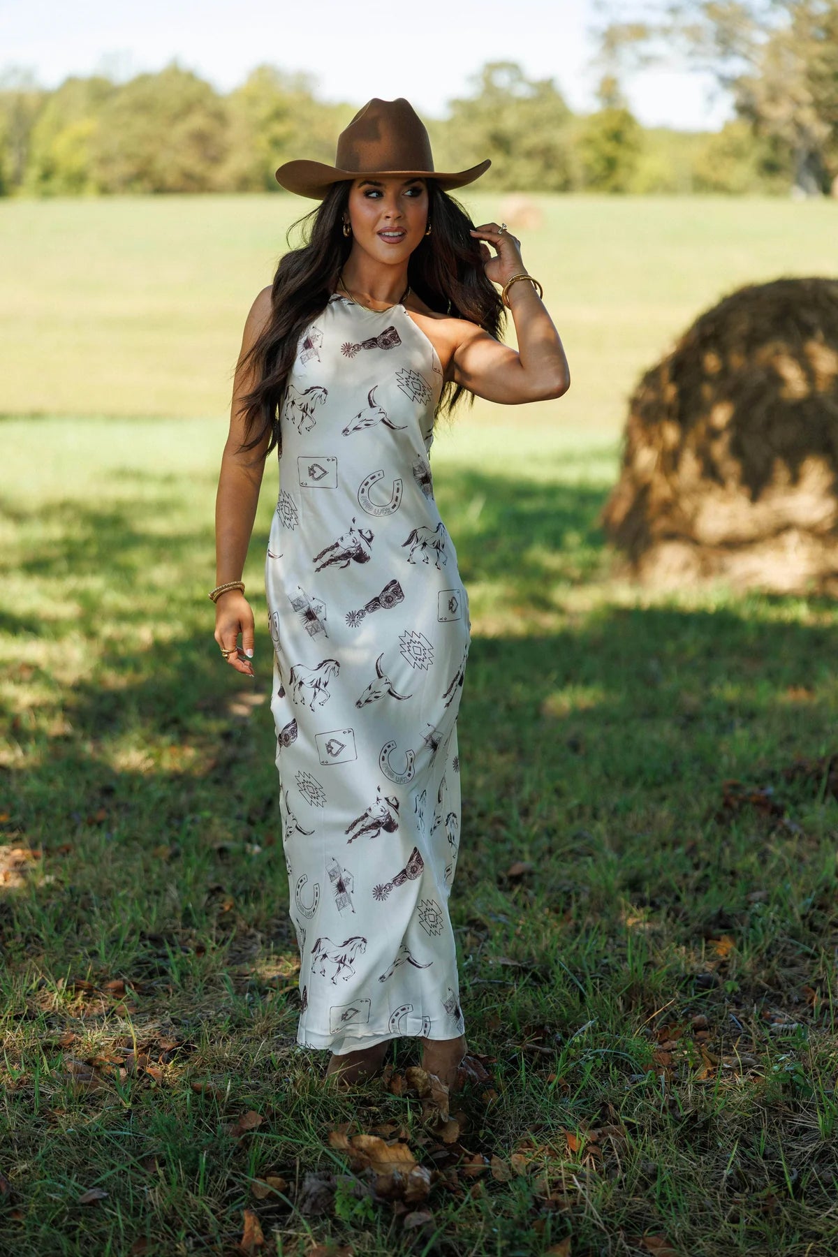 Saddle Story Maxi Dress
