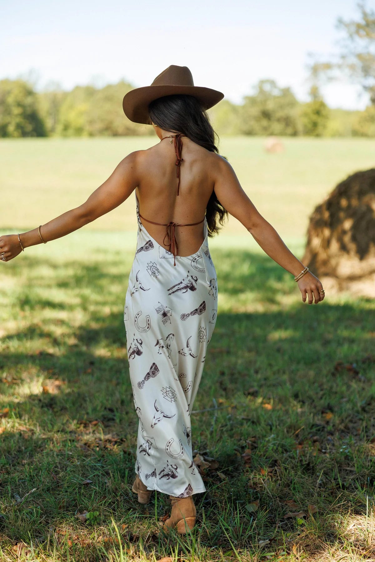 Saddle Story Maxi Dress