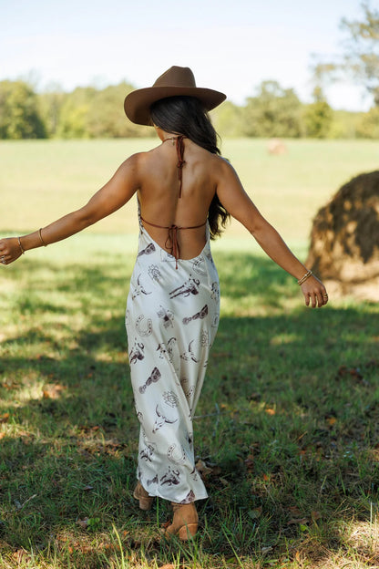 Saddle Story Maxi Dress